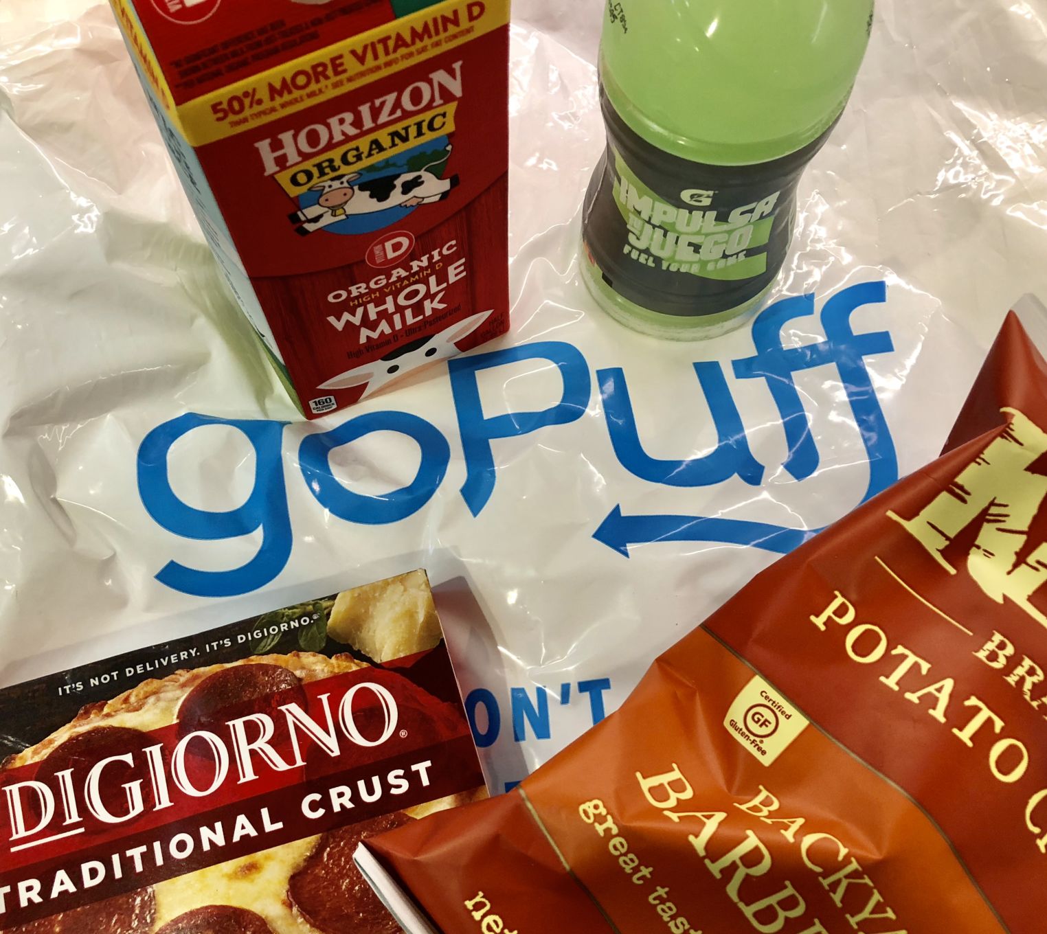 GoPuff convenience store delivery